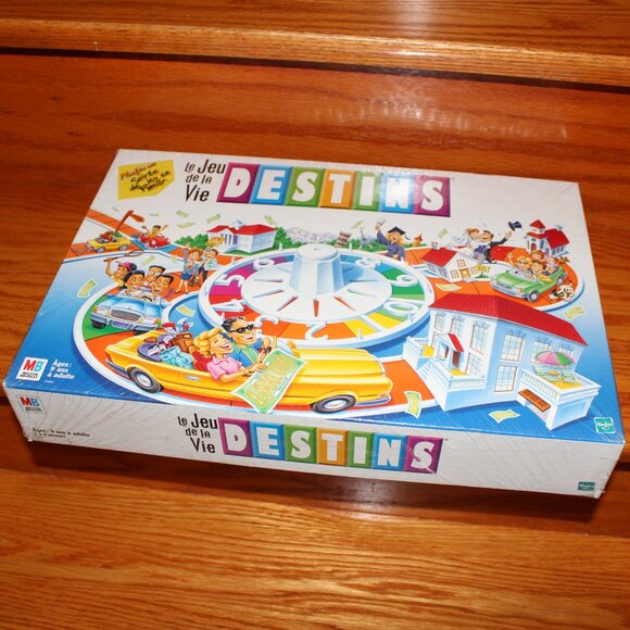 3/188❤️torn plastic vintage DESTINS Jeu De La Vie Game Of Life Version Française - Picture 3 of 10